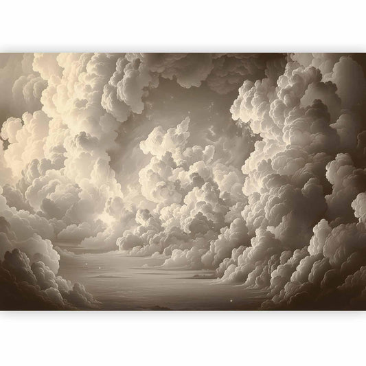 Fototapete - Whisper of Illuminated Clouds: Soft Play of Light in the Theater of the Heavens Artgeist