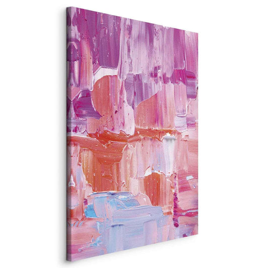 Leinwandbild - Colorful Contrasts - Energetic Color Transitions in Shades of Pink Artgeist