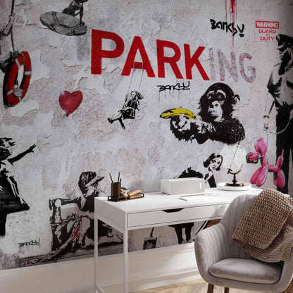 Fototapete - [Banksy] Graffiti Diveristy