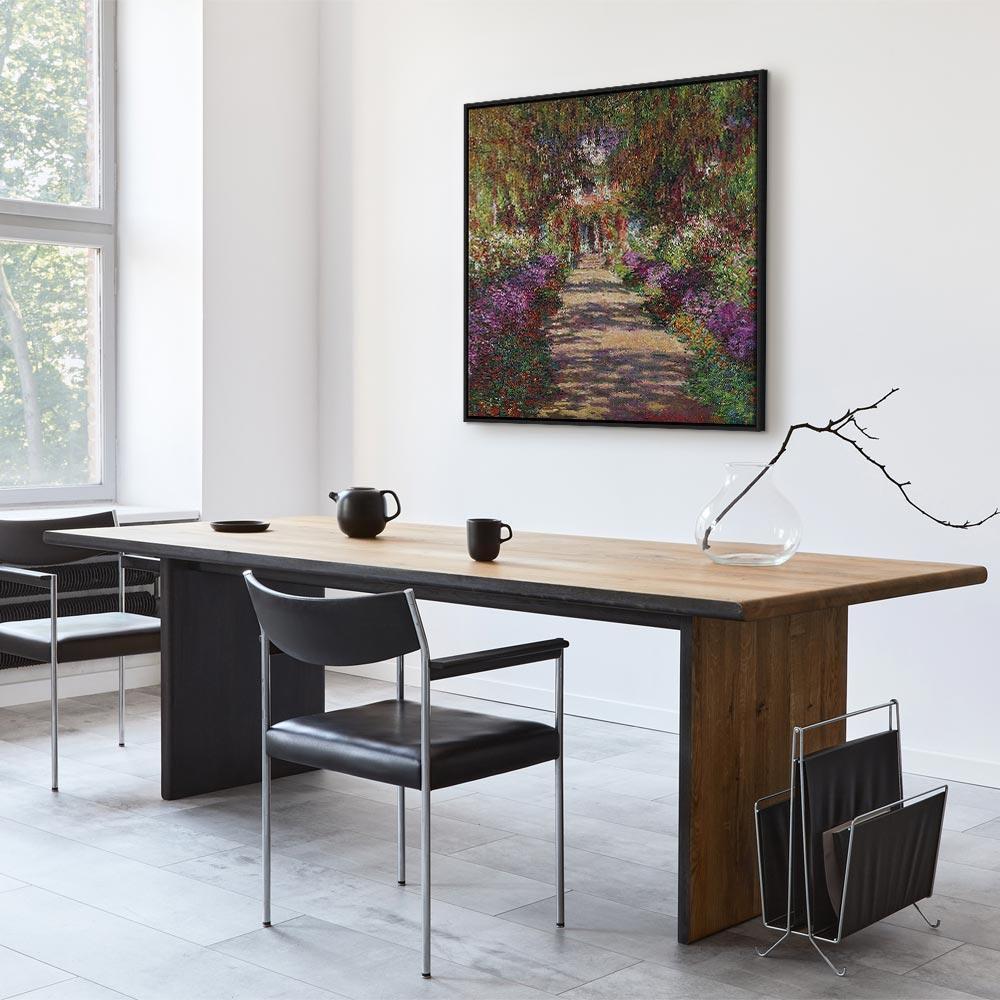 Leinwandbild - Claude Monet – A Pathway in Monet's Garden