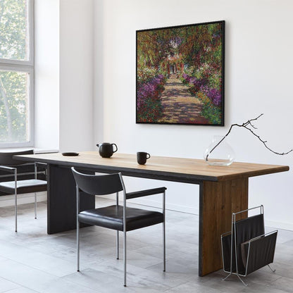 Leinwandbild - Claude Monet – A Pathway in Monet's Garden