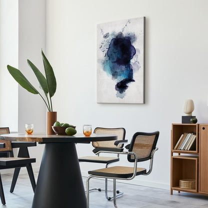 Leinwandbild - Blue Memory (1 Part) Vertical