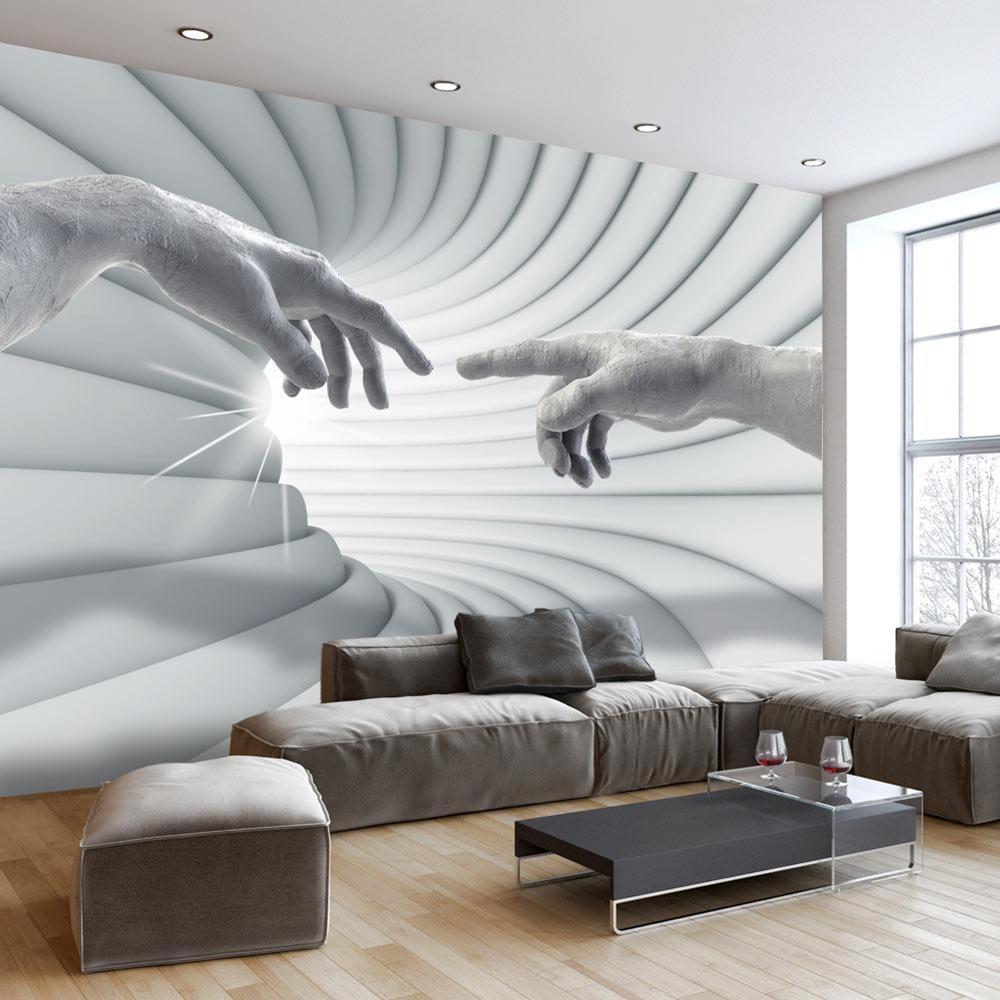 Fototapete mit Lichtspiel – abstraktes Design mit sanftem Glanz
