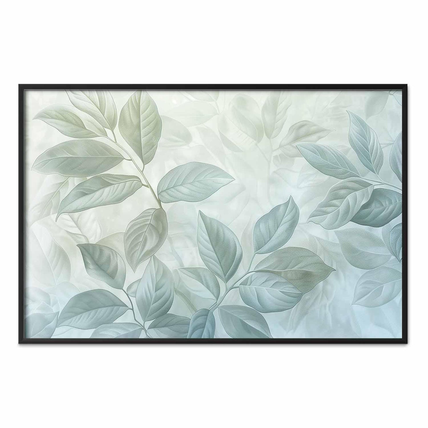 Poster - Mint Leaves - large botanical motif