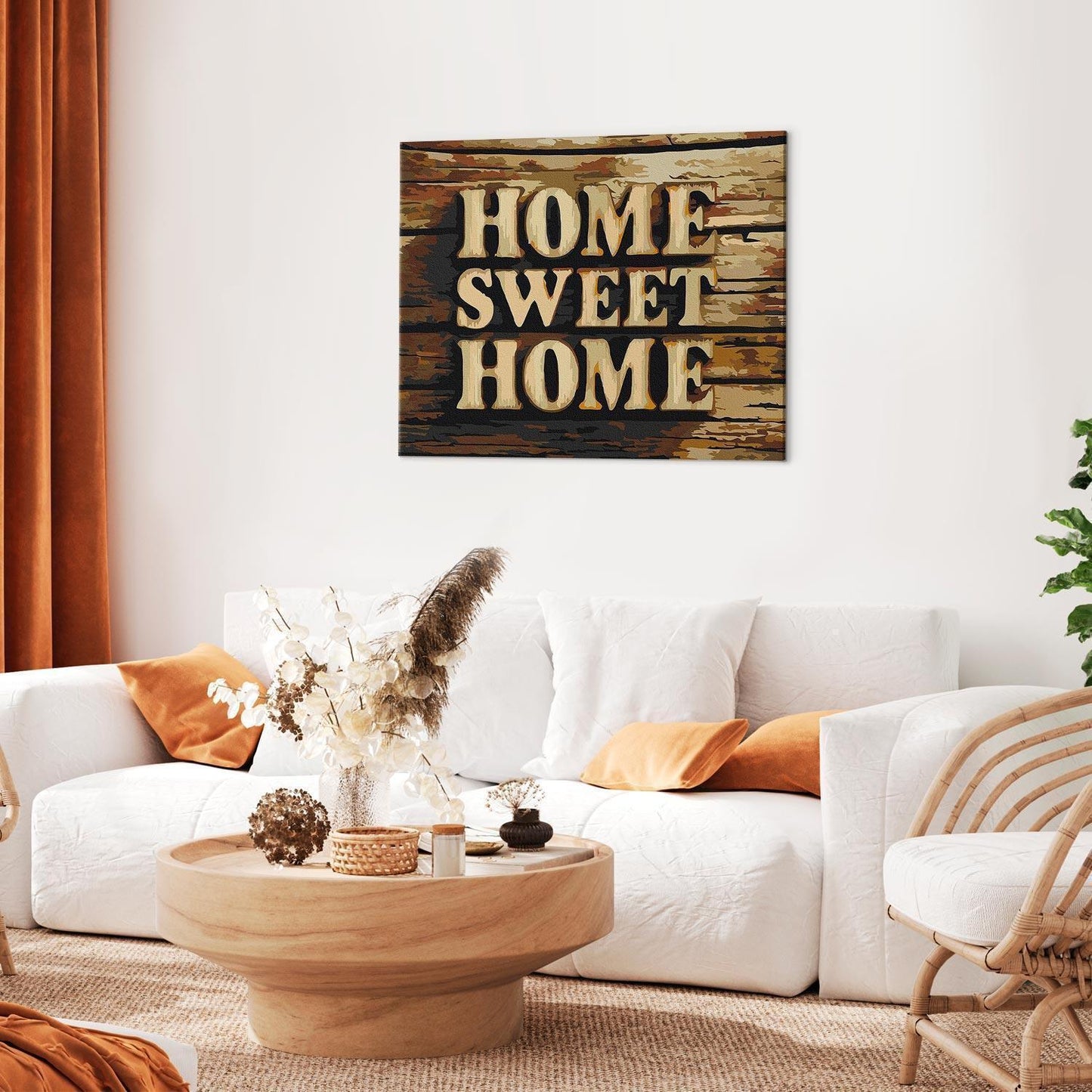 Malen nach Zahlen - Wooden Home