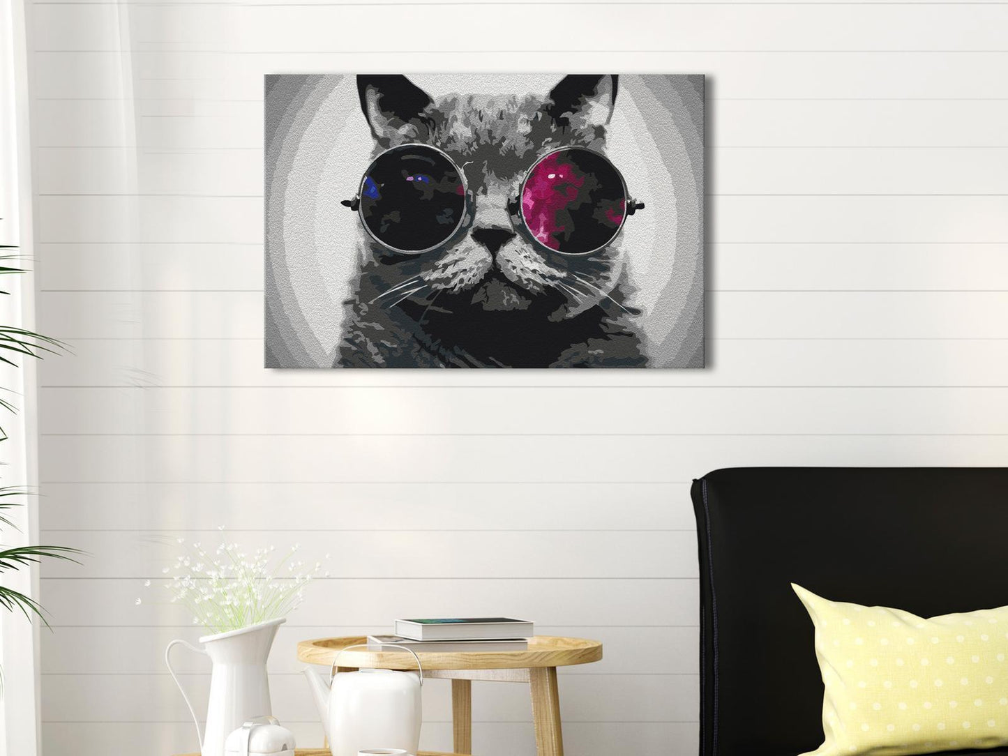 Malen nach Zahlen - Cat With Glasses