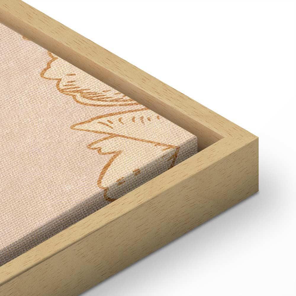 Leinwandbild - Golden Mosaic of Nature (1 Part) Wide