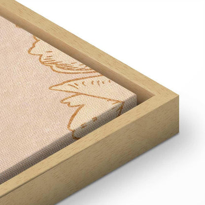 Leinwandbild - Golden Mosaic of Nature (1 Part) Wide