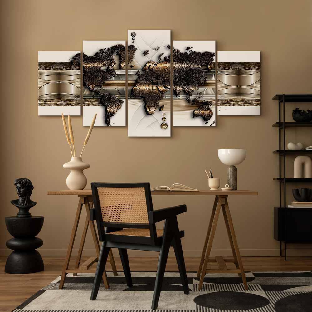 Leinwandbild - Metalic World