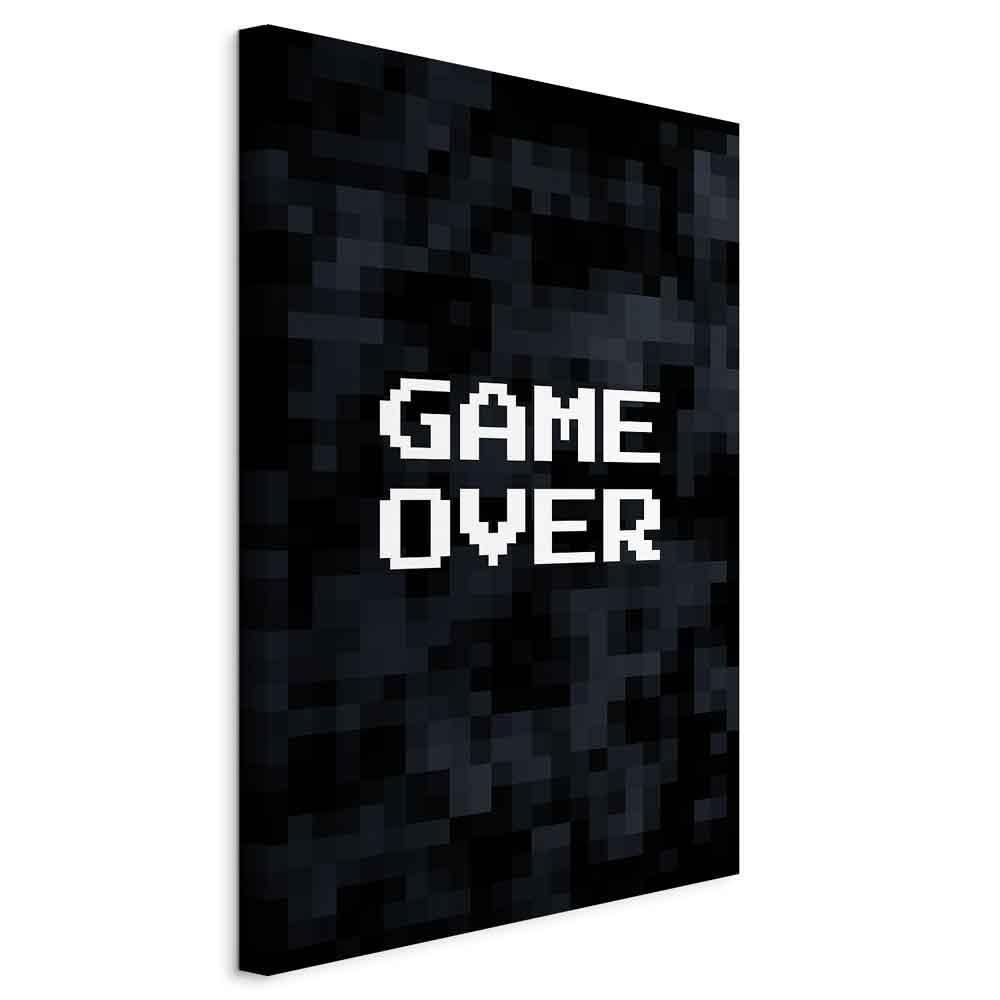 Leinwandbild - Pixel Game Over