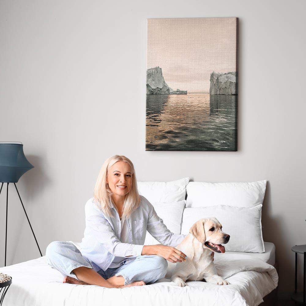 Leinwandbild - Ice Statues (1 Part) Vertical