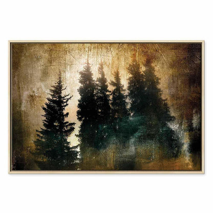 Leinwandbild - Stately Spruces (1 Part) Wide
