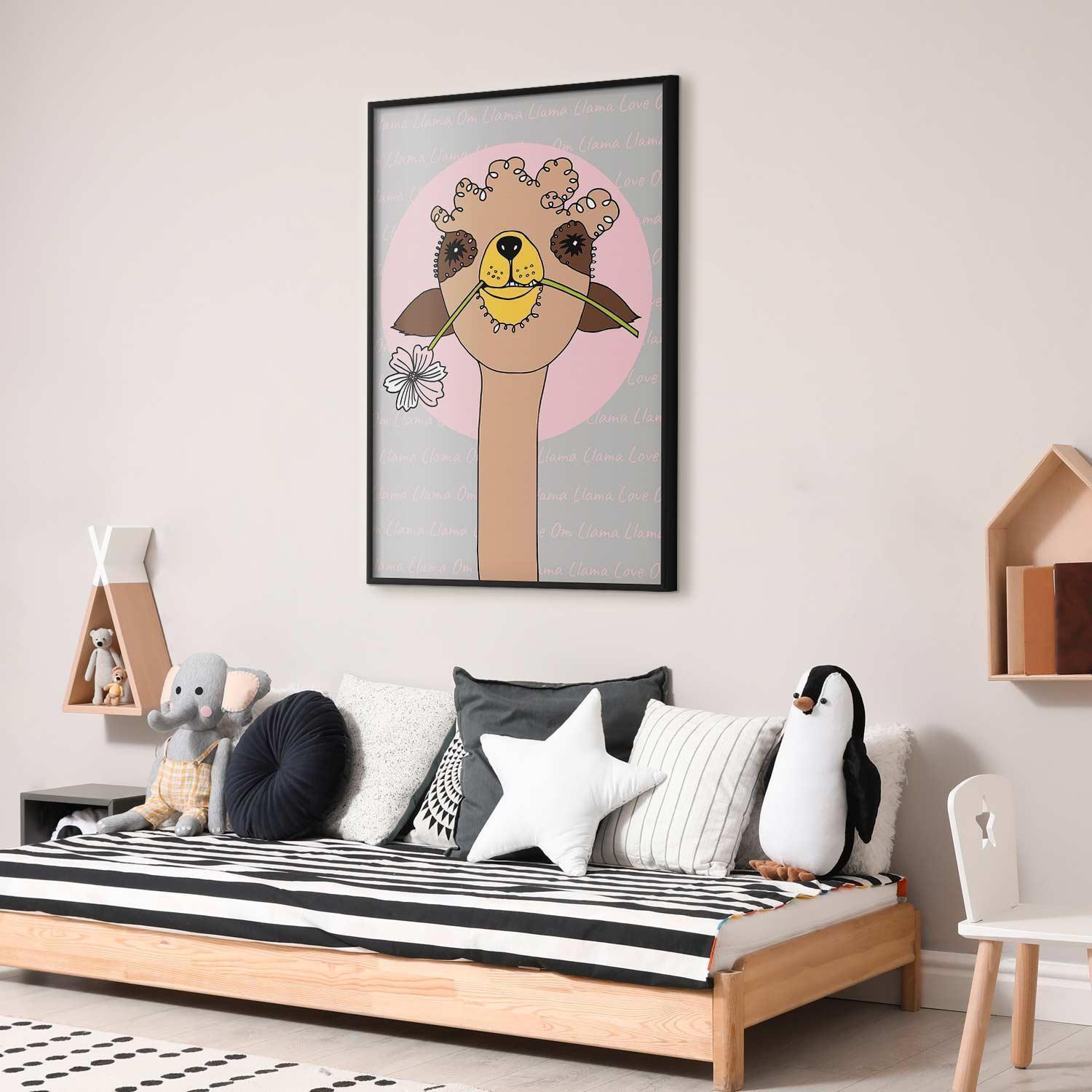 Poster - Cheerful Llama Artgeist