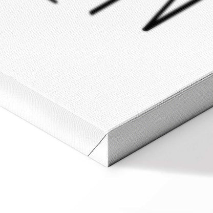 Leinwandbild - Art of Words (1-part) - Inspirational Black Text on White