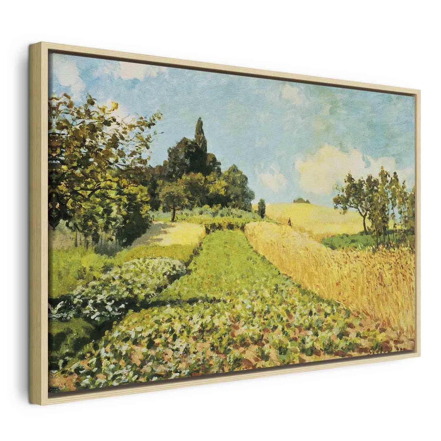 Leinwandbild - Wheat field (Alfred Sisley)