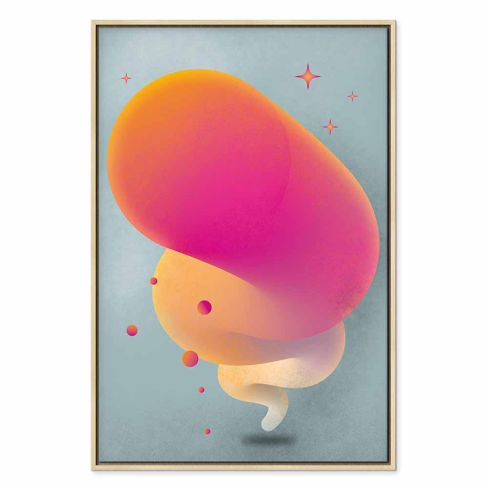 Leinwandbild - Pink Streak (1 Part) Vertical