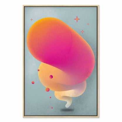 Leinwandbild - Pink Streak (1 Part) Vertical