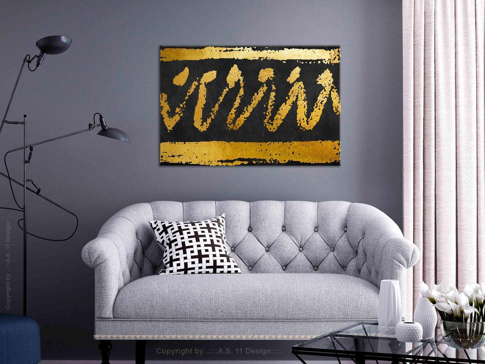 Leinwandbild - Gold Seal (1 Part) Wide Artgeist