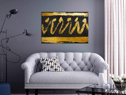 Leinwandbild - Gold Seal (1 Part) Wide Artgeist