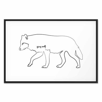 Leinwandbild - Wolf (1 Part) Wide