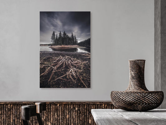 Leinwandbild - Wooded Island (1 Part) Vertical Artgeist