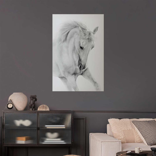 Poster - White Horse Artgeist