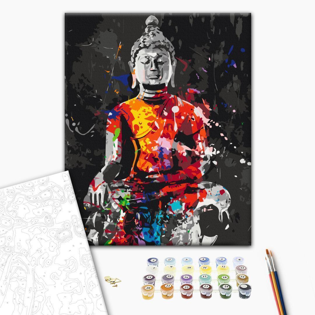 Malen nach Zahlen - Buddha in Colours
