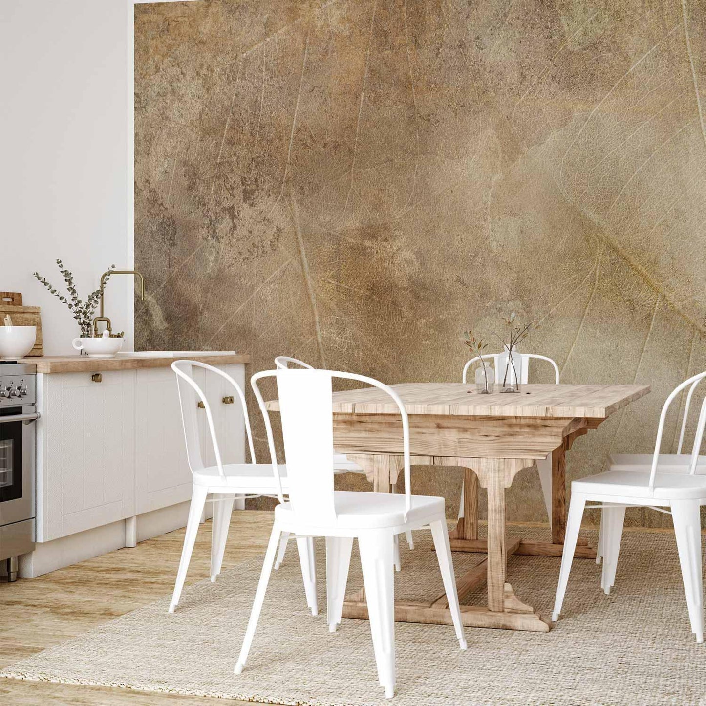 Fototapete - Golden Leaves of Time