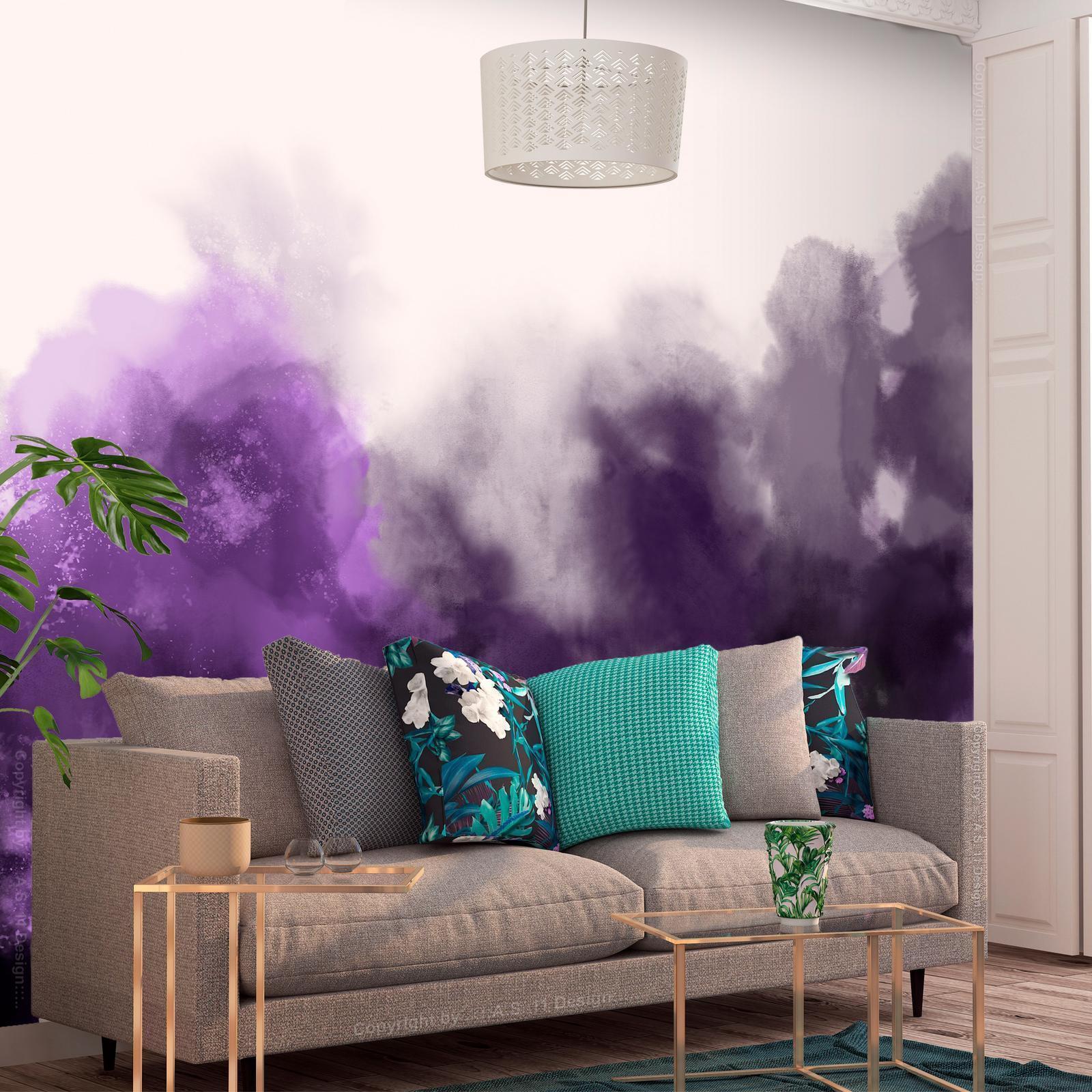 Fototapete - Watercolour Variation - Violet Artgeist