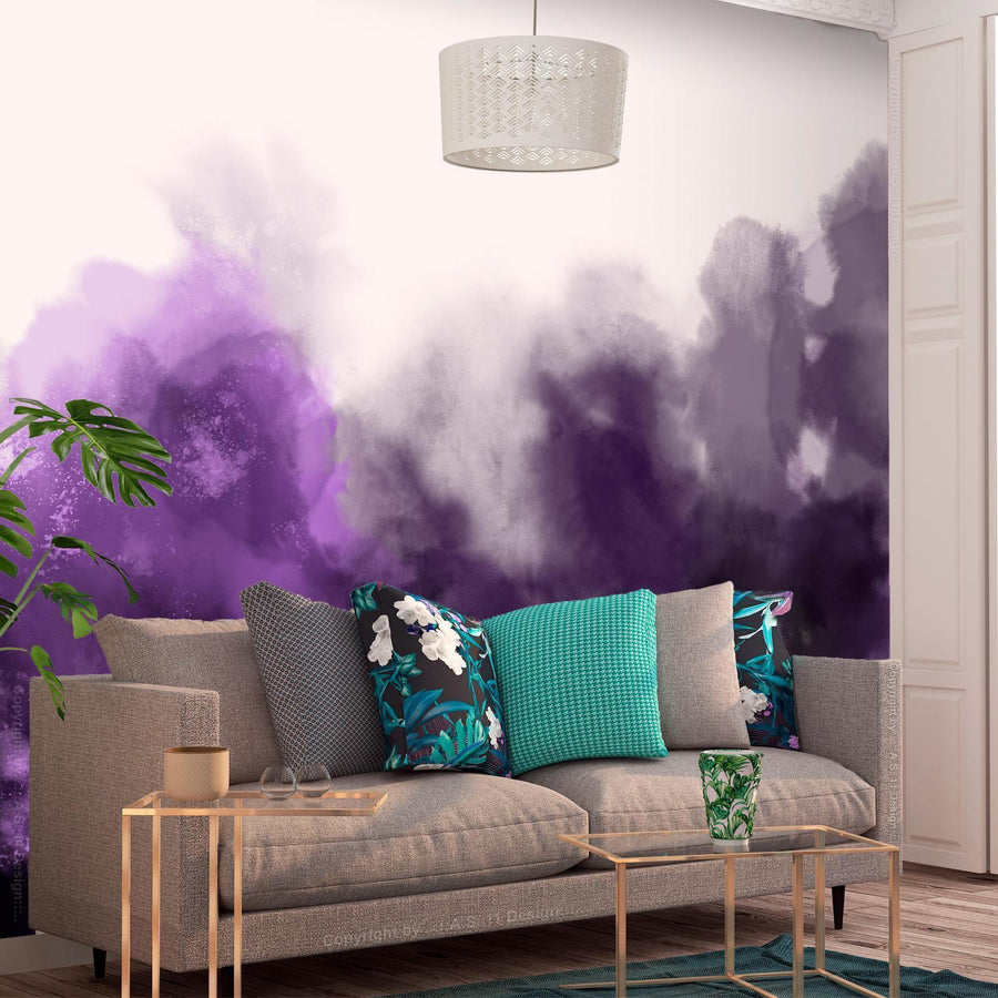 Fototapete - Watercolour Variation - Violet Artgeist