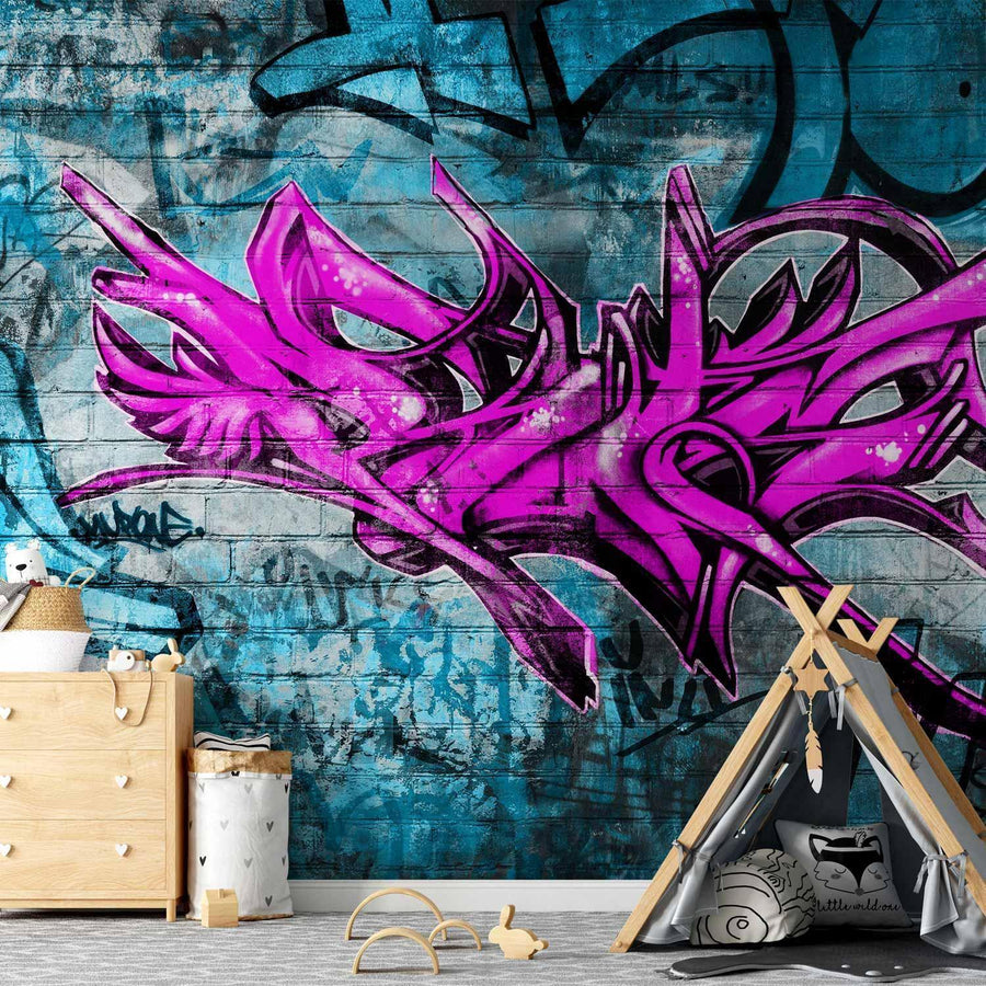 Fototapete - Anonymous graffiti Artgeist