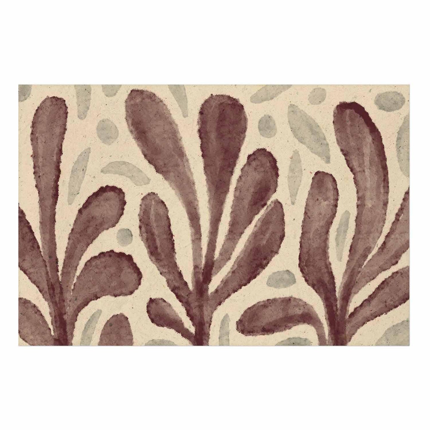 Poster - Leaves and Spots - large trembling shapes inspired by Matisse