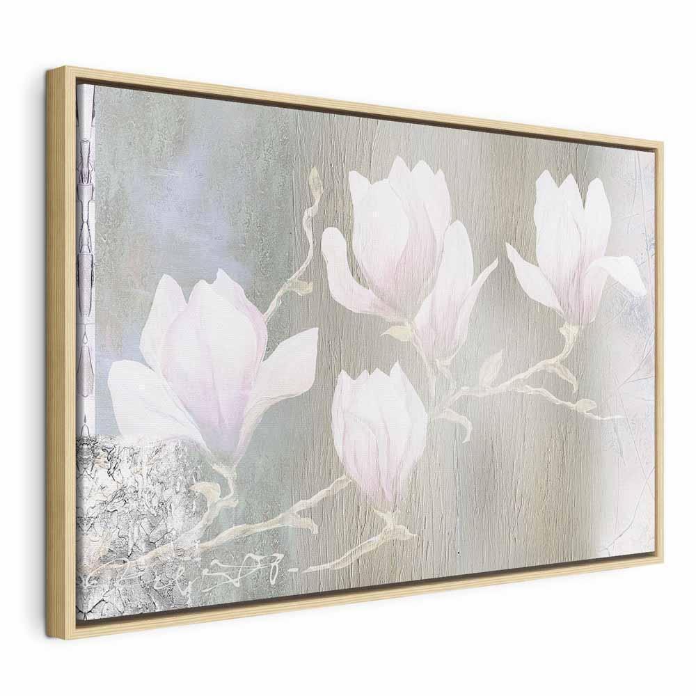 Leinwandbild - White Magnolias (1 Part) Wide