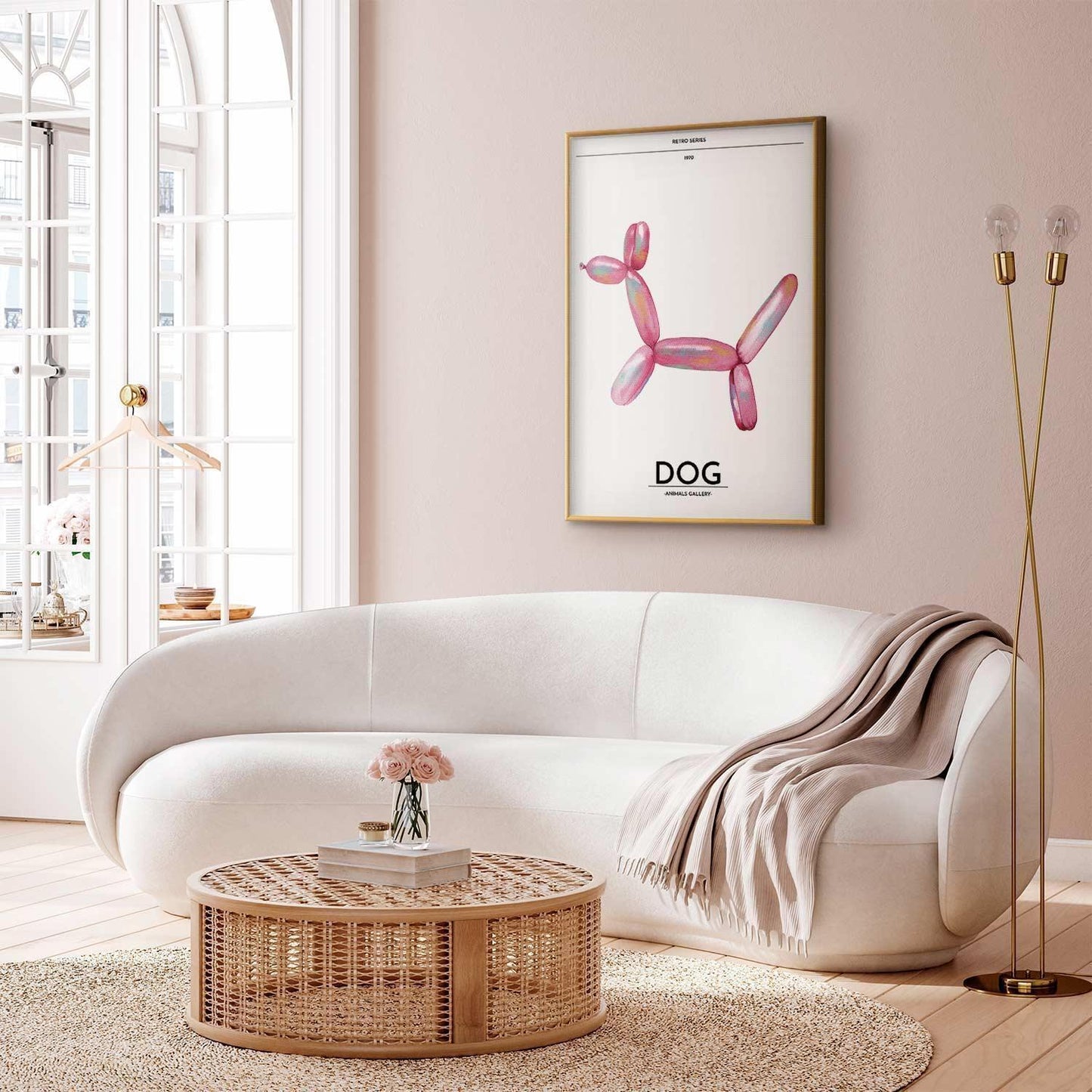 Poster - Holo-Dog - Colorful Retro Dog