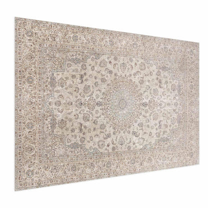 Poster - Sand Carpet - Worn Persian Rug with Rich Ornamental Motifs Artgeist
