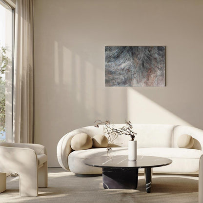 Leinwandbild - Grey Feather (1 Part) Wide