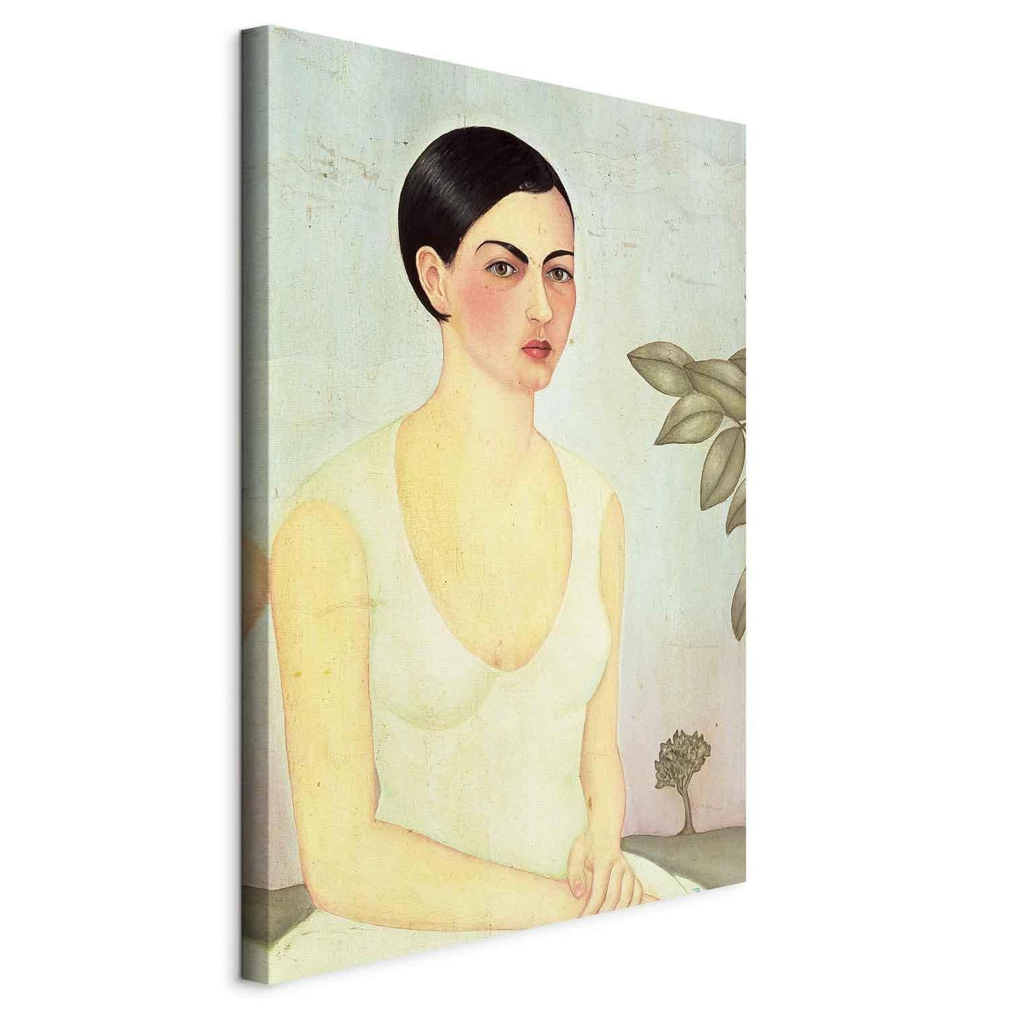 Leinwandbild - Frida Kahlo – The White Lady