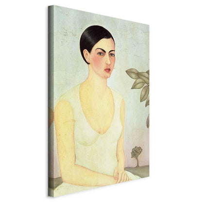 Leinwandbild - Frida Kahlo – The White Lady