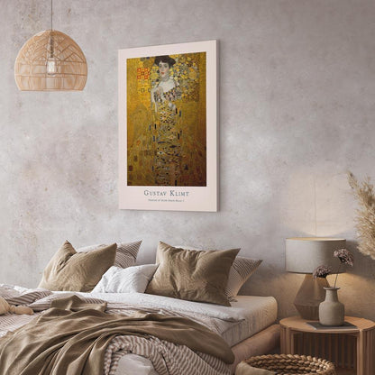 Leinwandbild - Gustav Klimt - Portrait of Adele Bloch (1 Part) Vertical