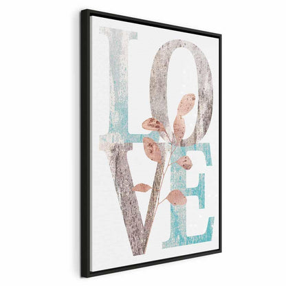 Leinwandbild - Flourishing Letters (1 Part) Vertical