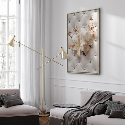 Leinwandbild - Diamond Lilies (1 Part) Vertical