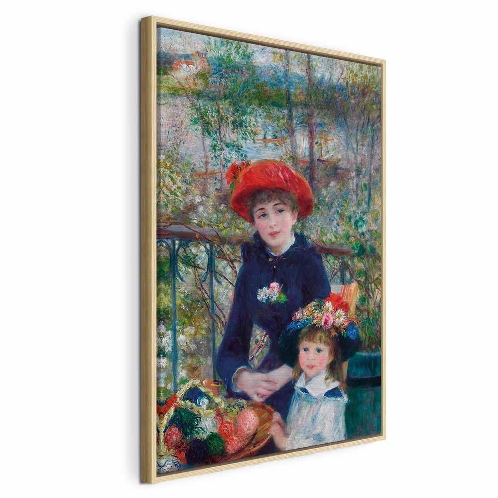 Leinwandbild - Pierre-Auguste Renoir – Two Sisters (On the Terrace)