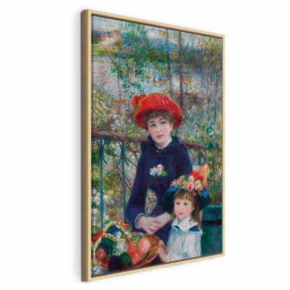 Leinwandbild - Pierre-Auguste Renoir – Two Sisters (On the Terrace)
