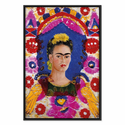 Leinwandbild - Frida Kahlo – The Frame (Self-Portrait)