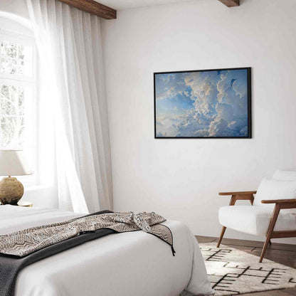 Leinwandbild - The Sun Revealing the Secrets of the Clouds: Spectacular Images in the Sky