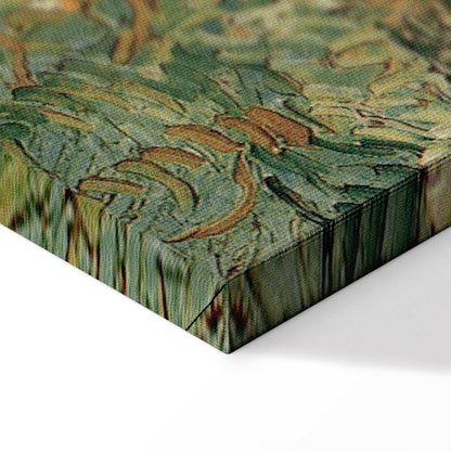 Leinwandbild - Vincent Van Gogh – Field with Wheat Stacks