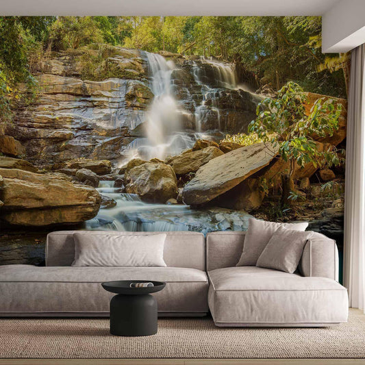 Fototapete - Waterfall in Chiang Mai, Thailand Artgeist