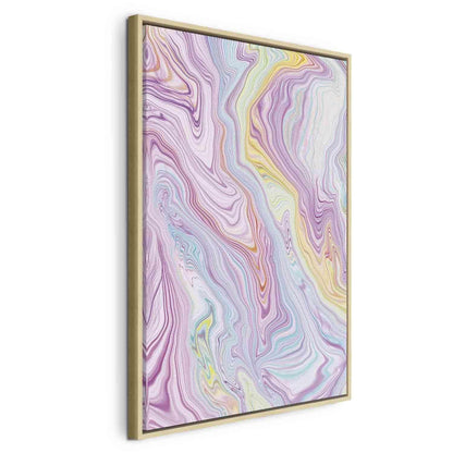 Leinwandbild - Colorful Dream - Abstract Shapes in Pastel Colors Artgeist
