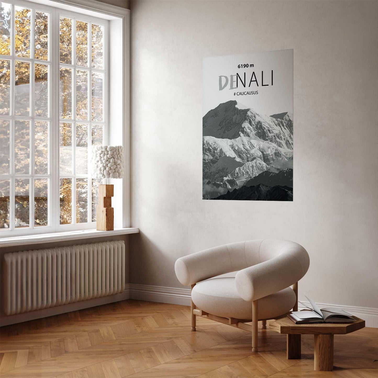 Poster - Majestic mountain peak Denali mountain crown mountain landscape