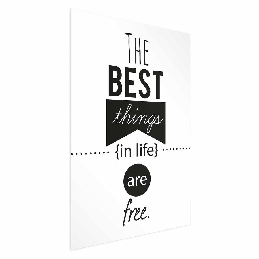 Poster - The Best Things in Life Are Free Artgeist